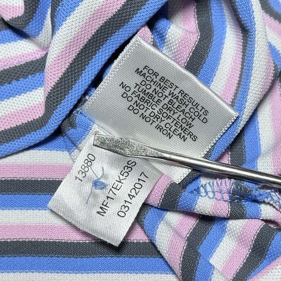 Peter Millar Golf Polo Sz XL Striped Palmetto Dunes Arthur Hills GC‎ Hilton Head - Picture 6 of 9